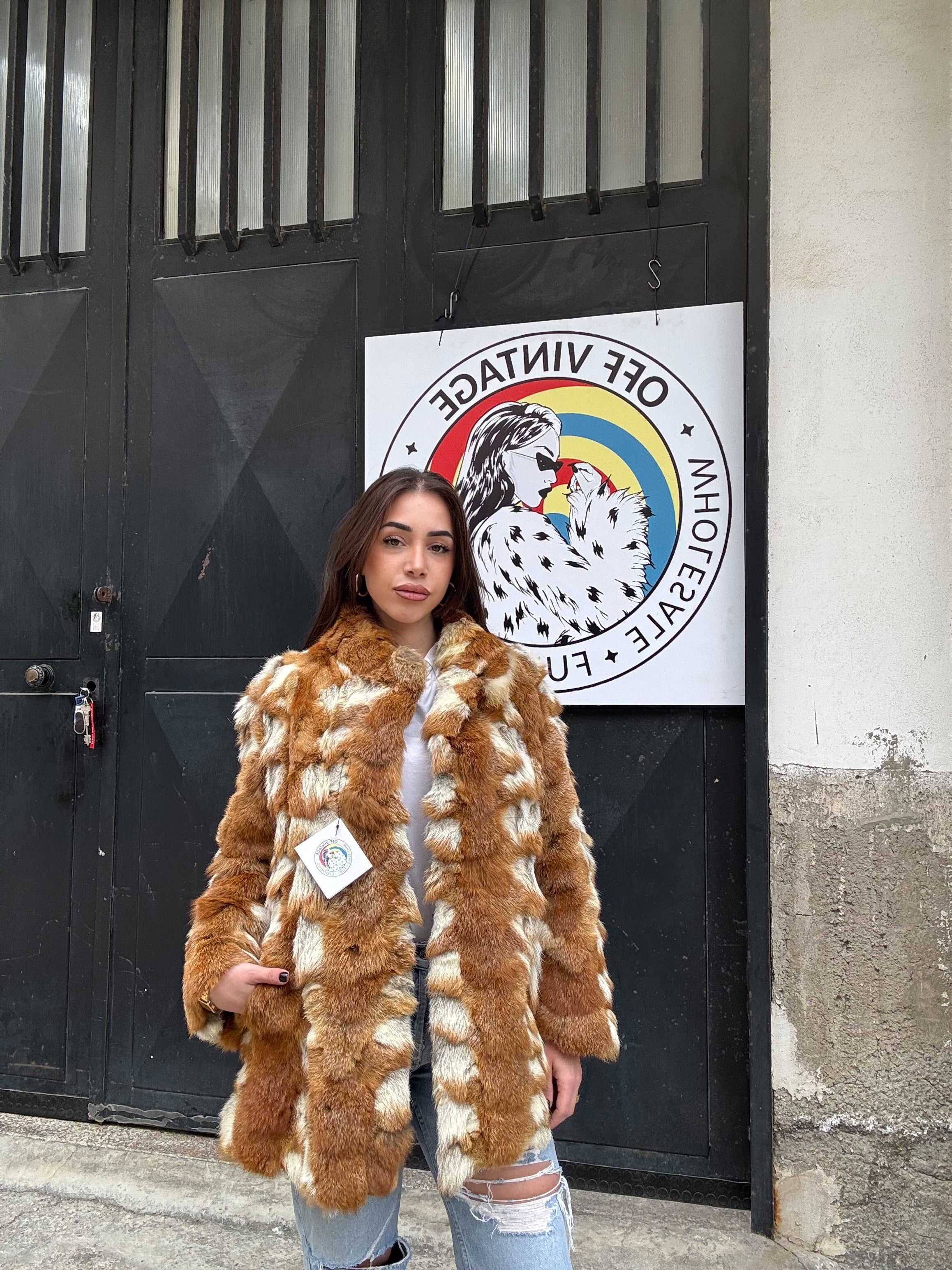 Giacca in volpe rossa