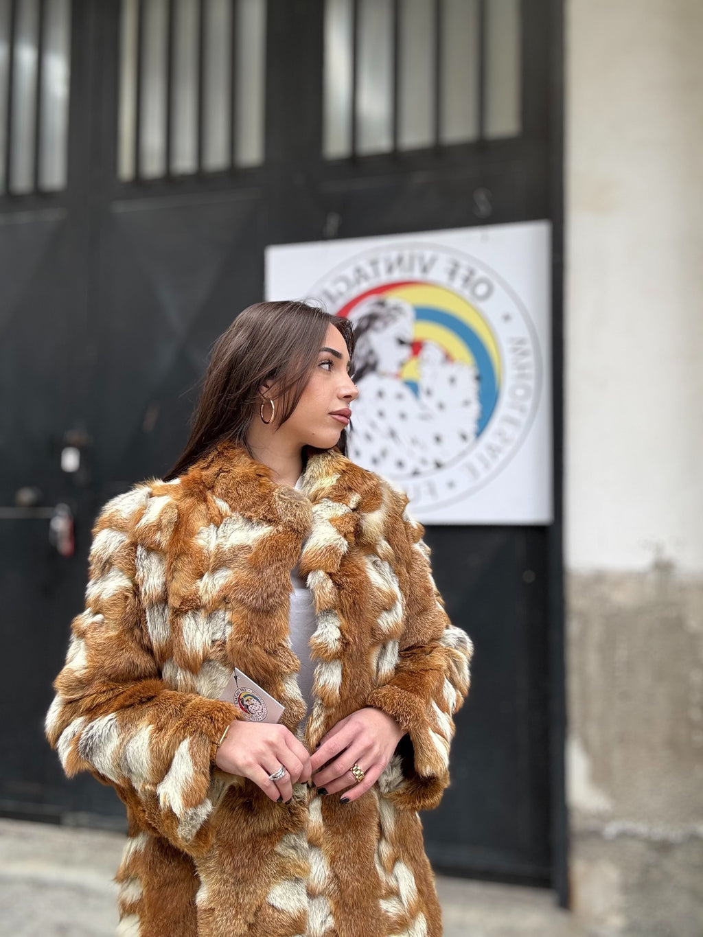 Giacca in volpe rossa