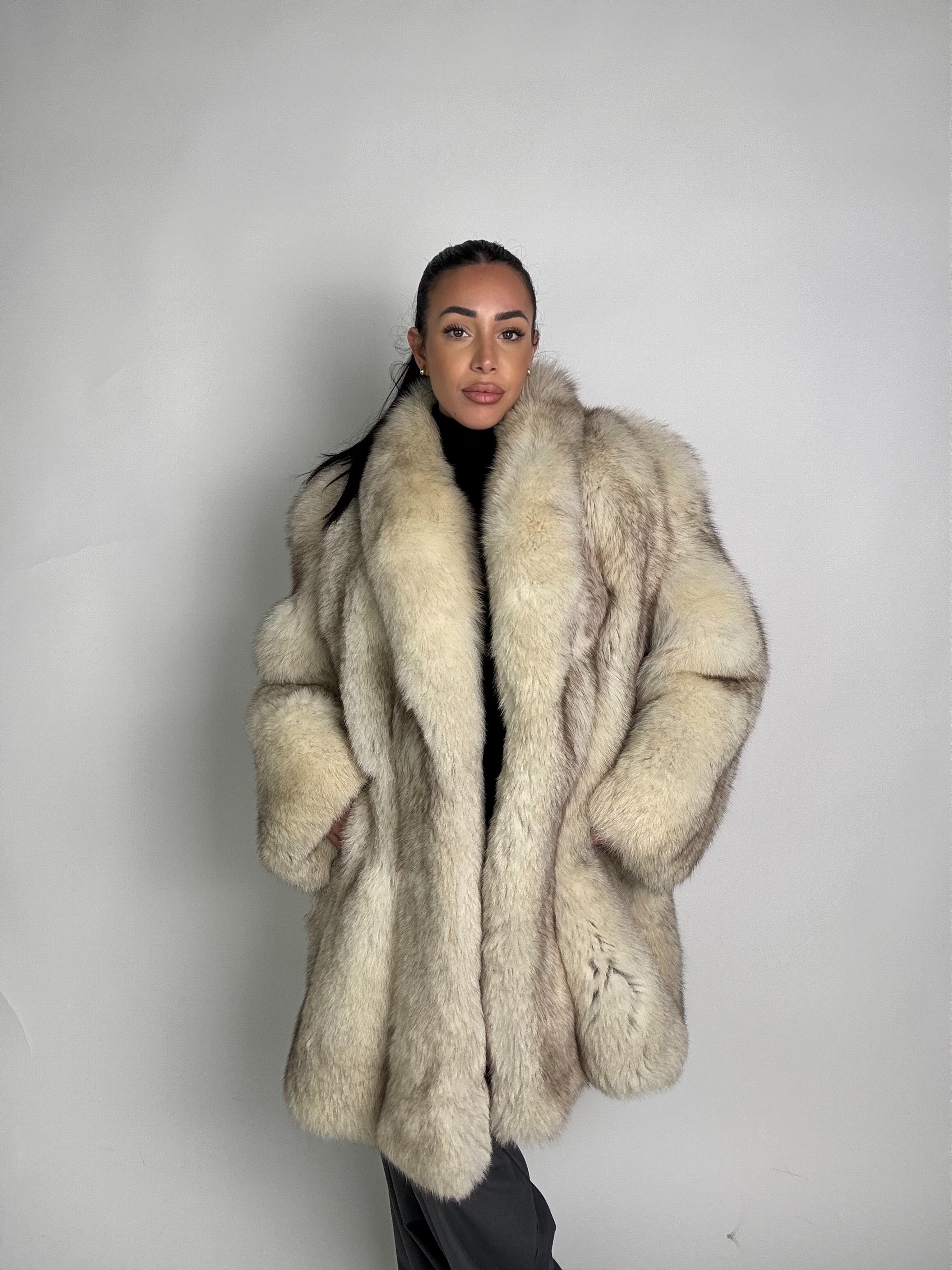 Giacca in volpe della groenlandia N95