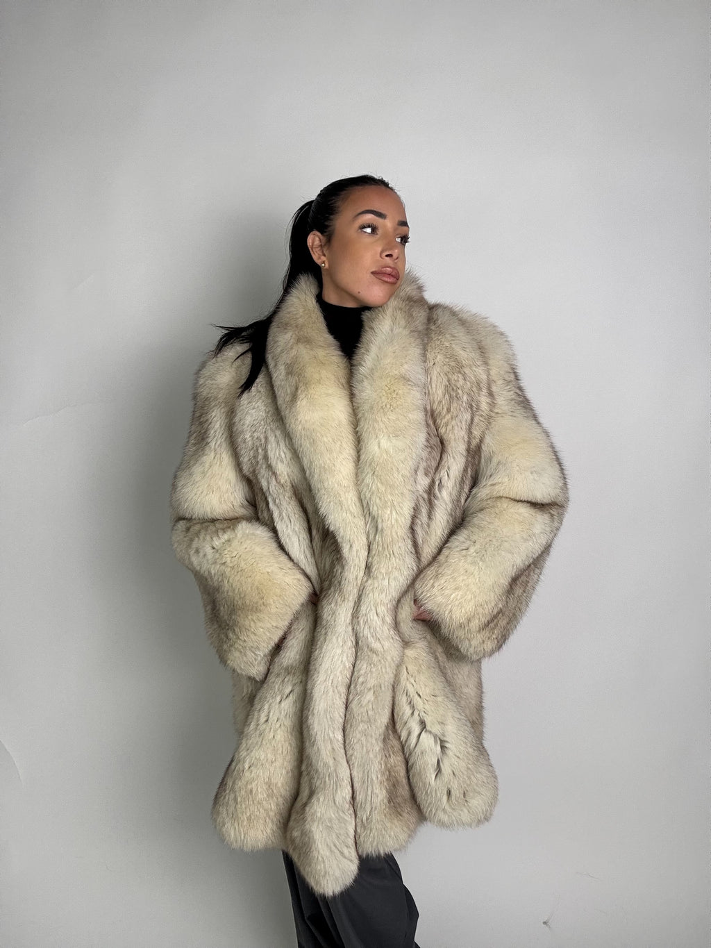 Giacca in volpe della groenlandia N95