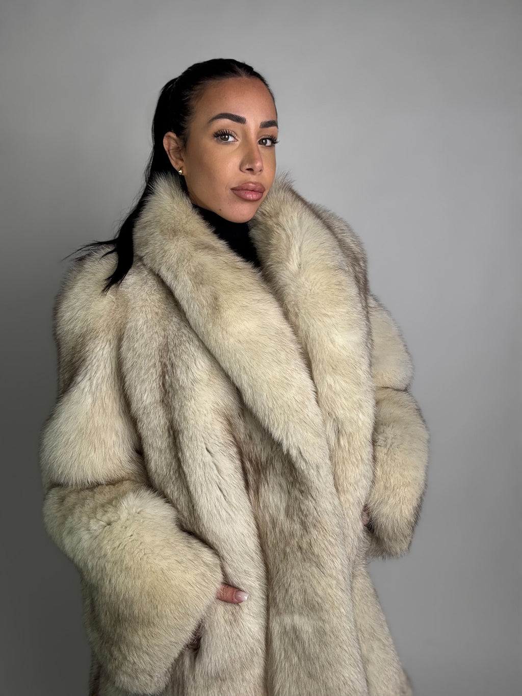 Giacca in volpe della groenlandia N95