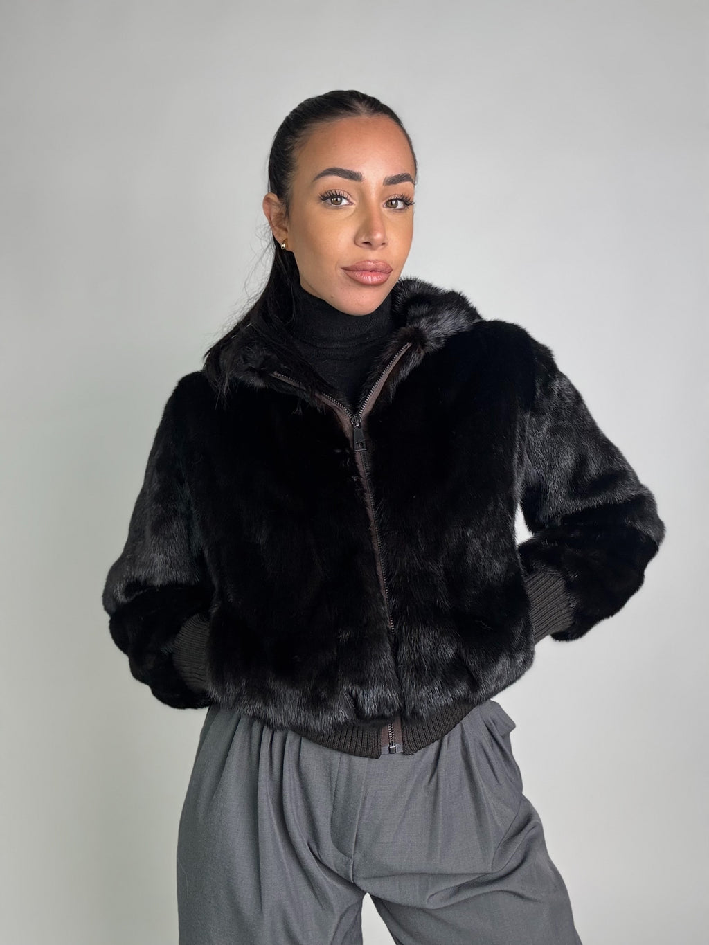 Bomber in visone N75