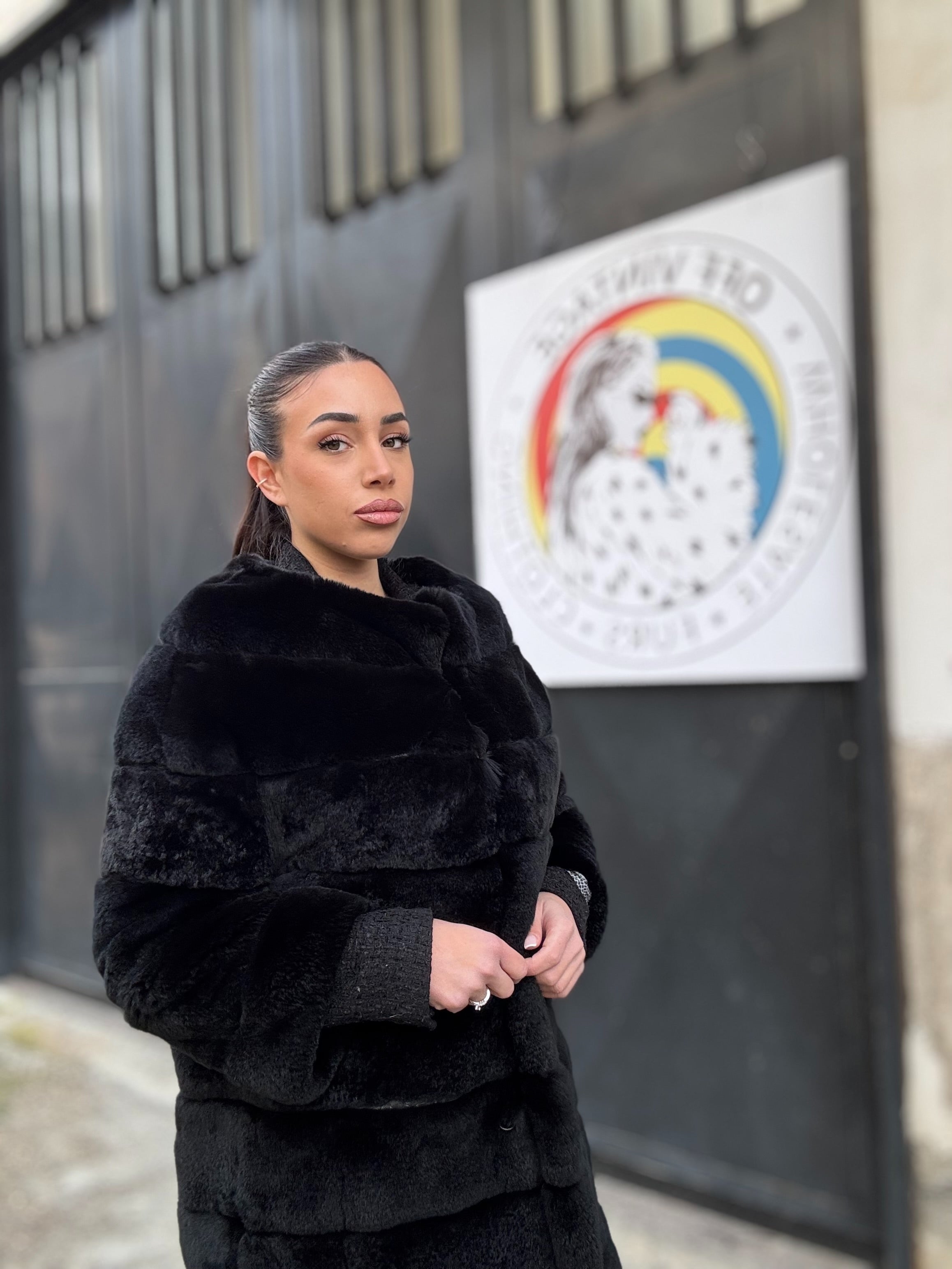 Cappotto in rex cincillà
