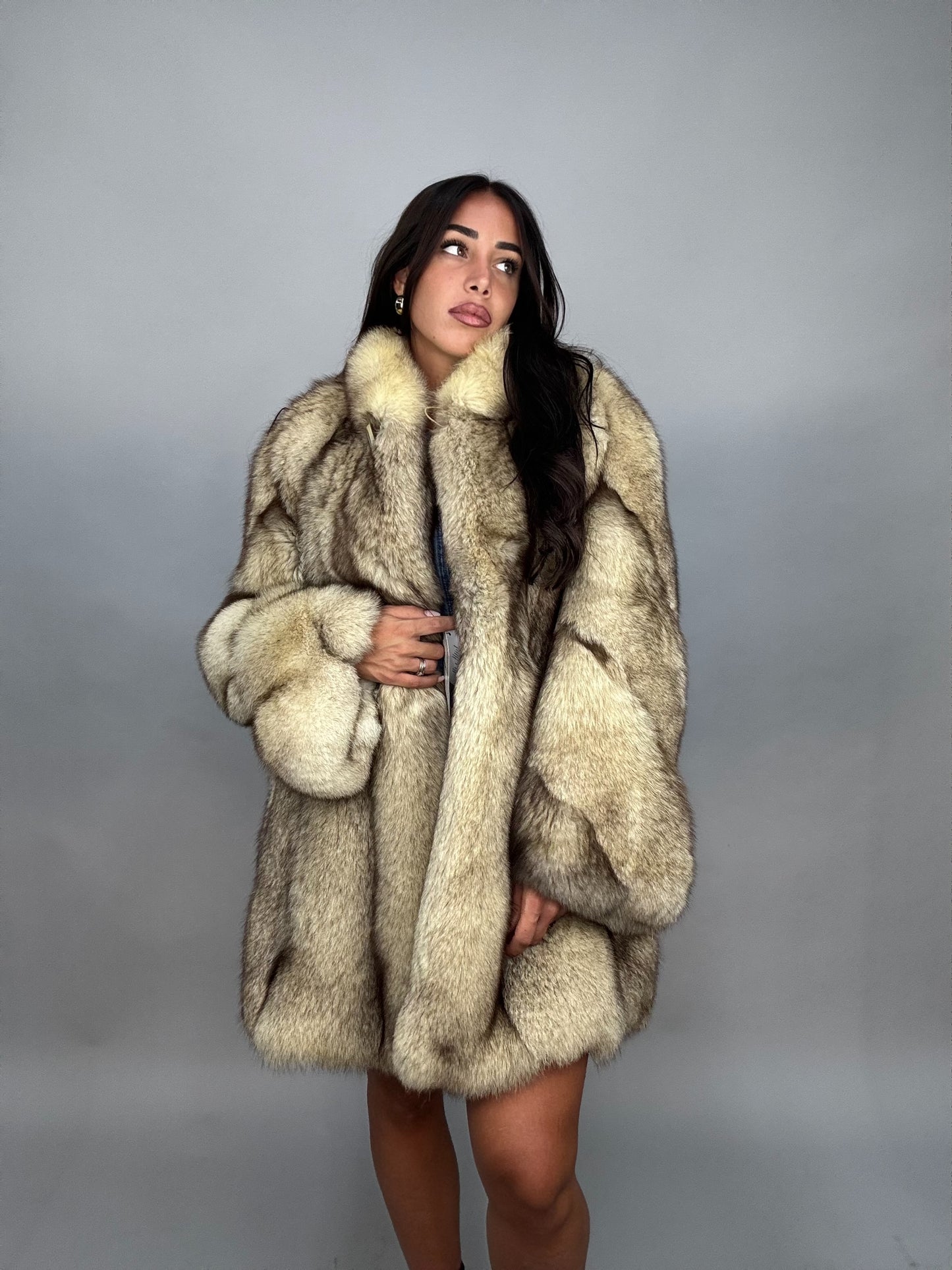 Silver fox jacket