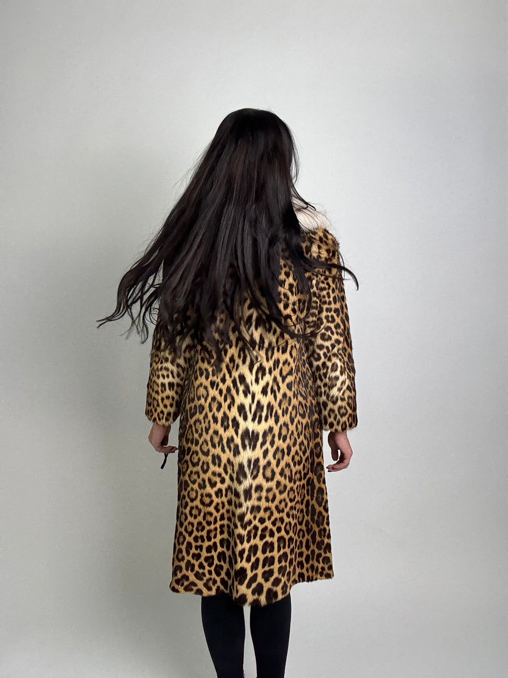 Cappotto in giaguaro e volpe linciata