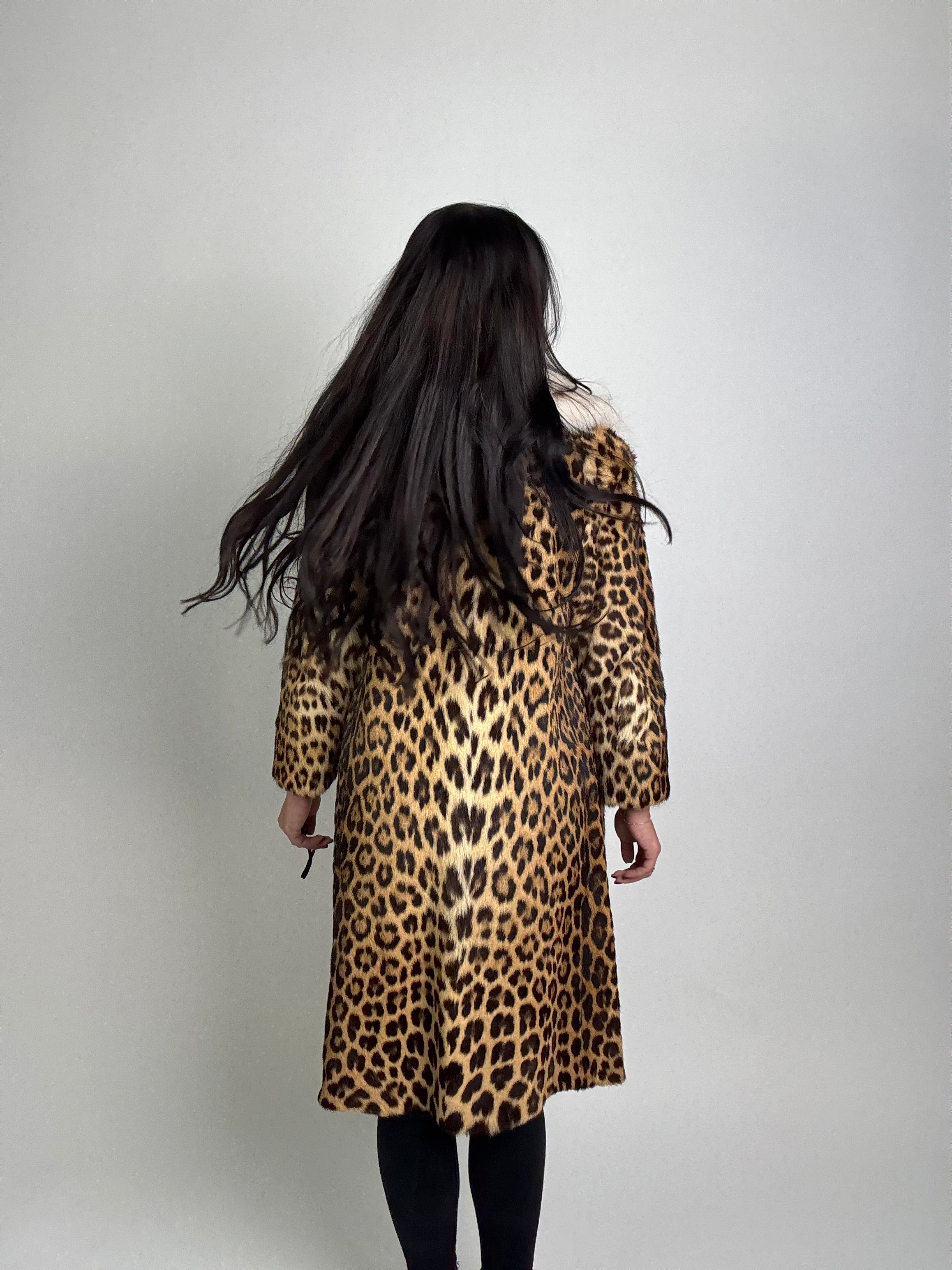 Cappotto in giaguaro e volpe linciata