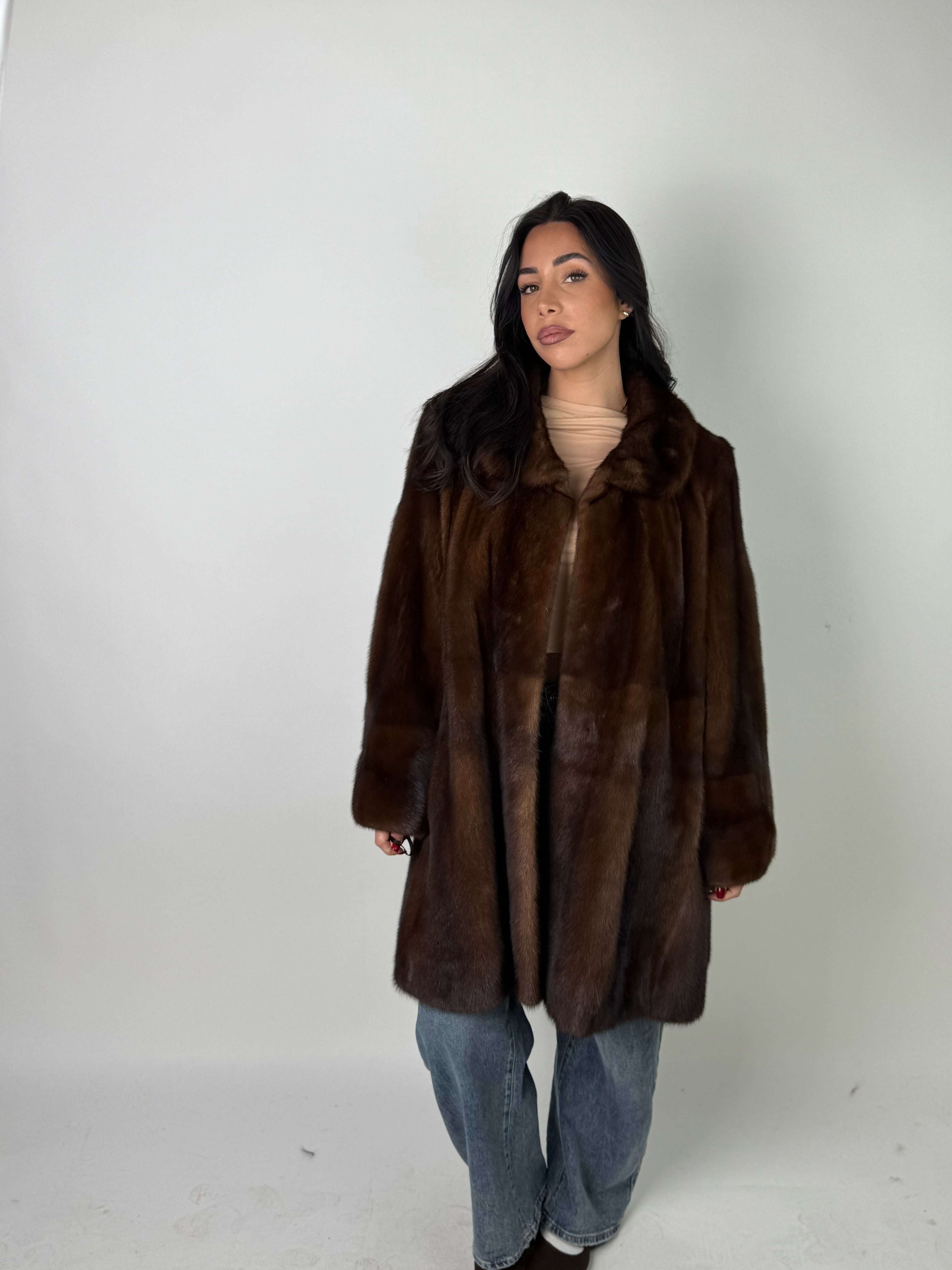 Cappotto in visone N579