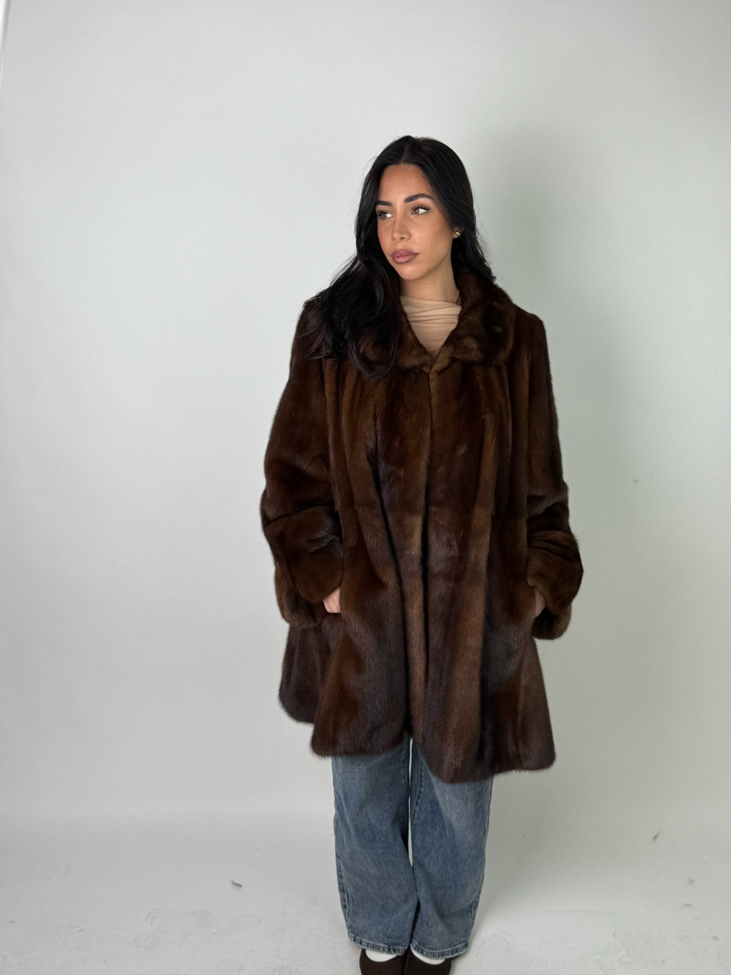 Cappotto in visone N579