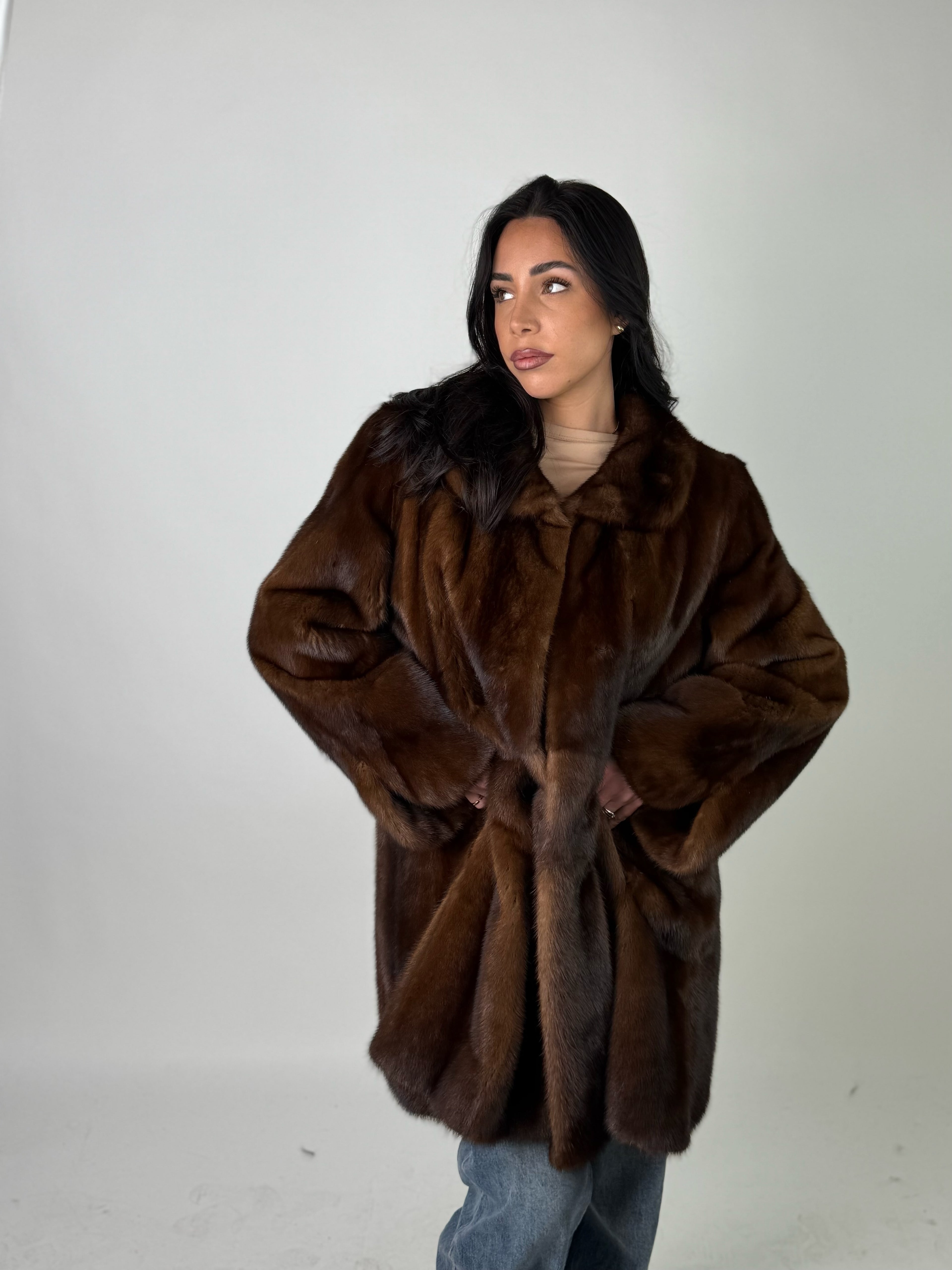 Cappotto in visone N579