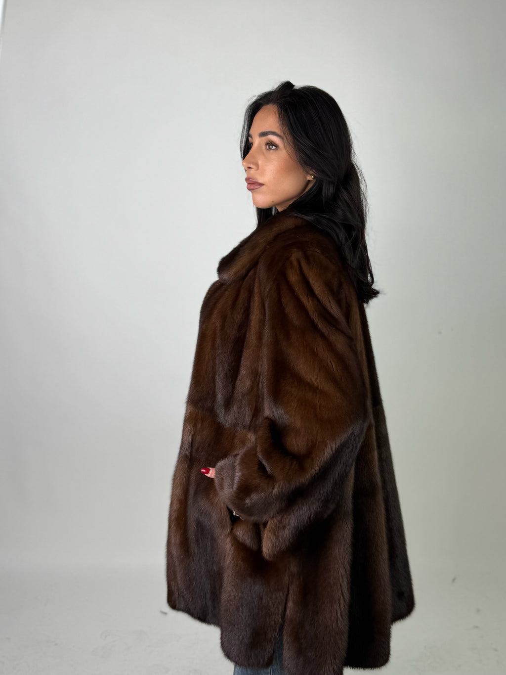 Cappotto in visone N579