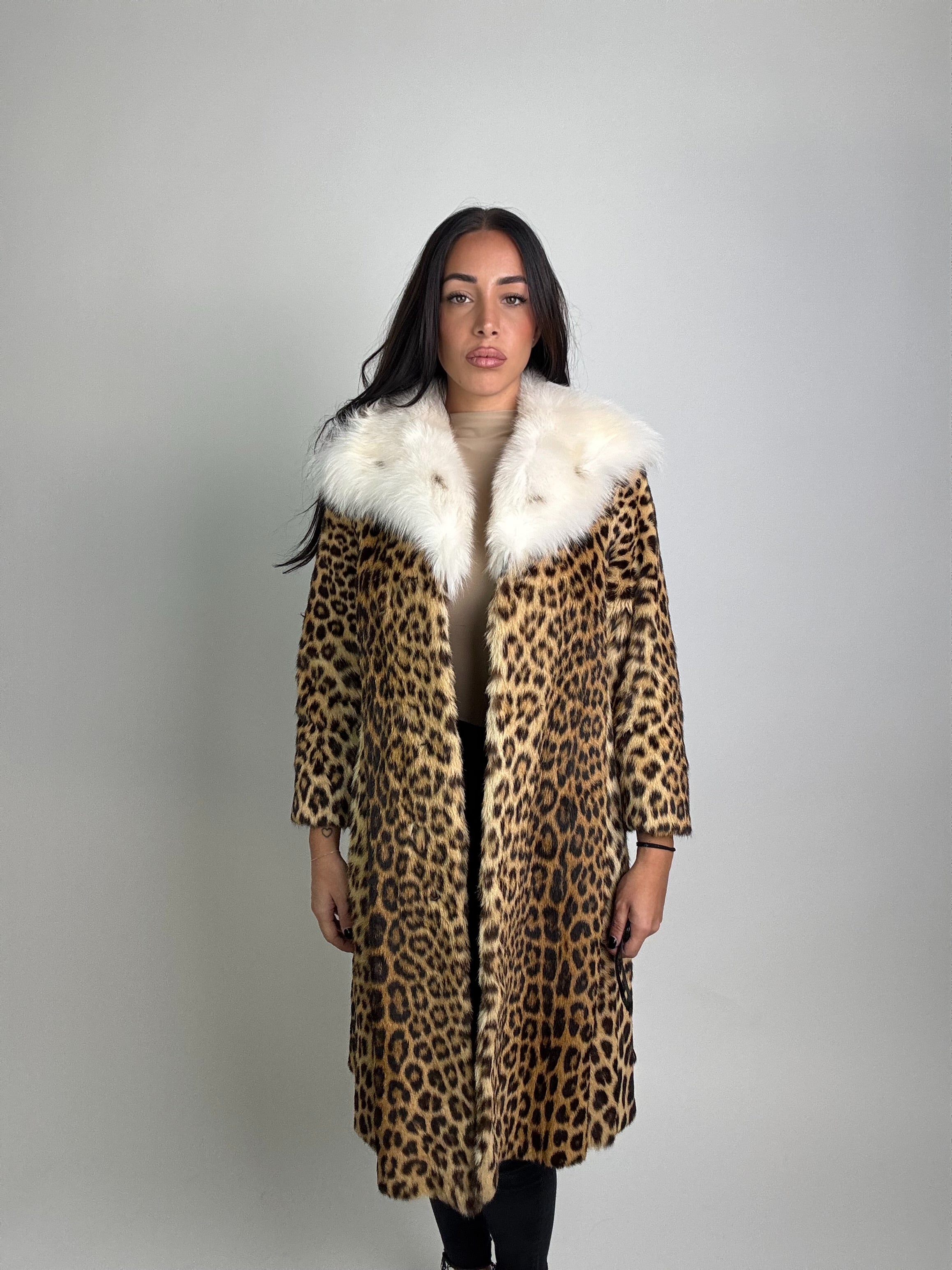 Cappotto in giaguaro e volpe linciata