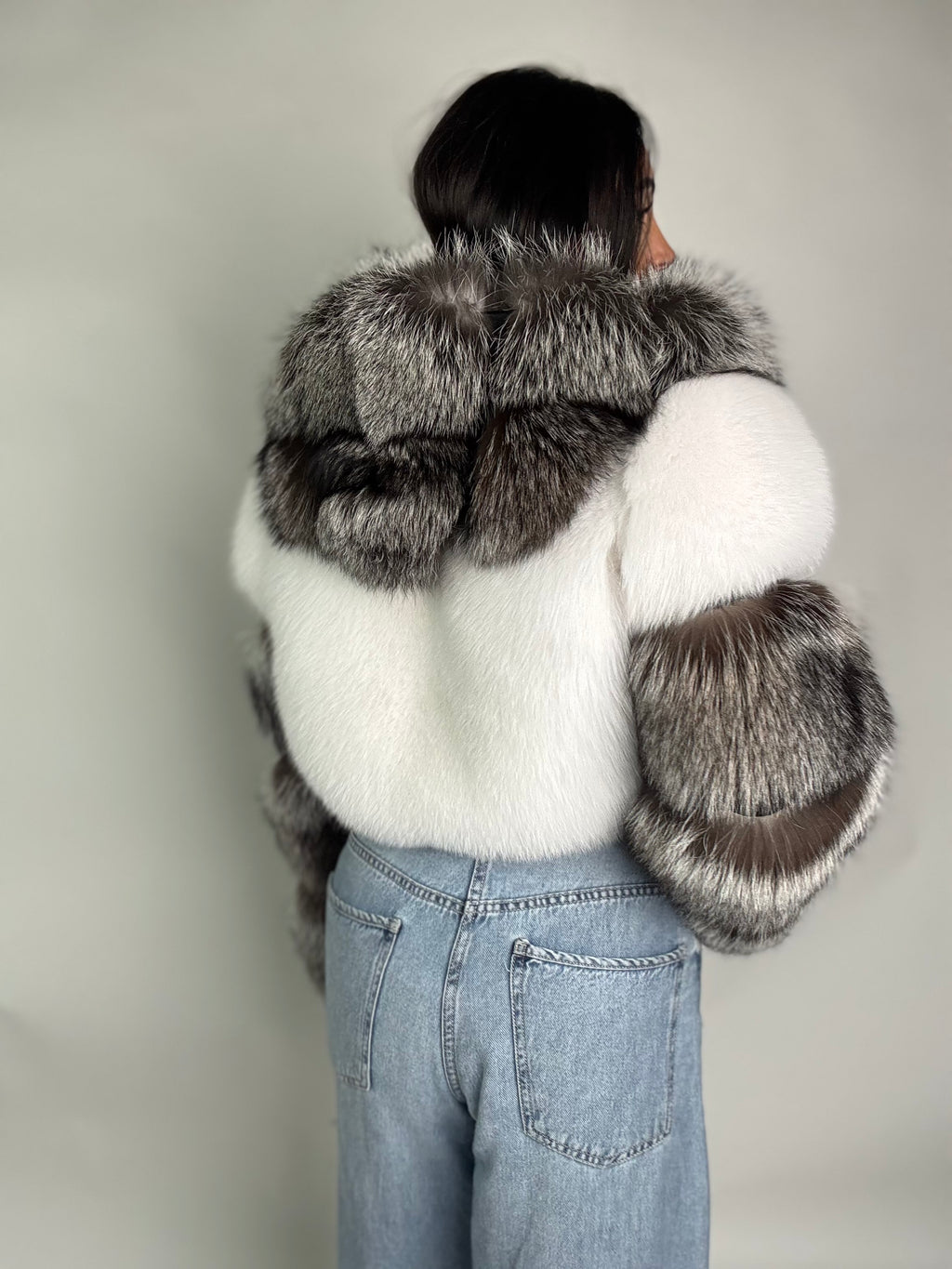 Bomber in volpe argentata Daisy