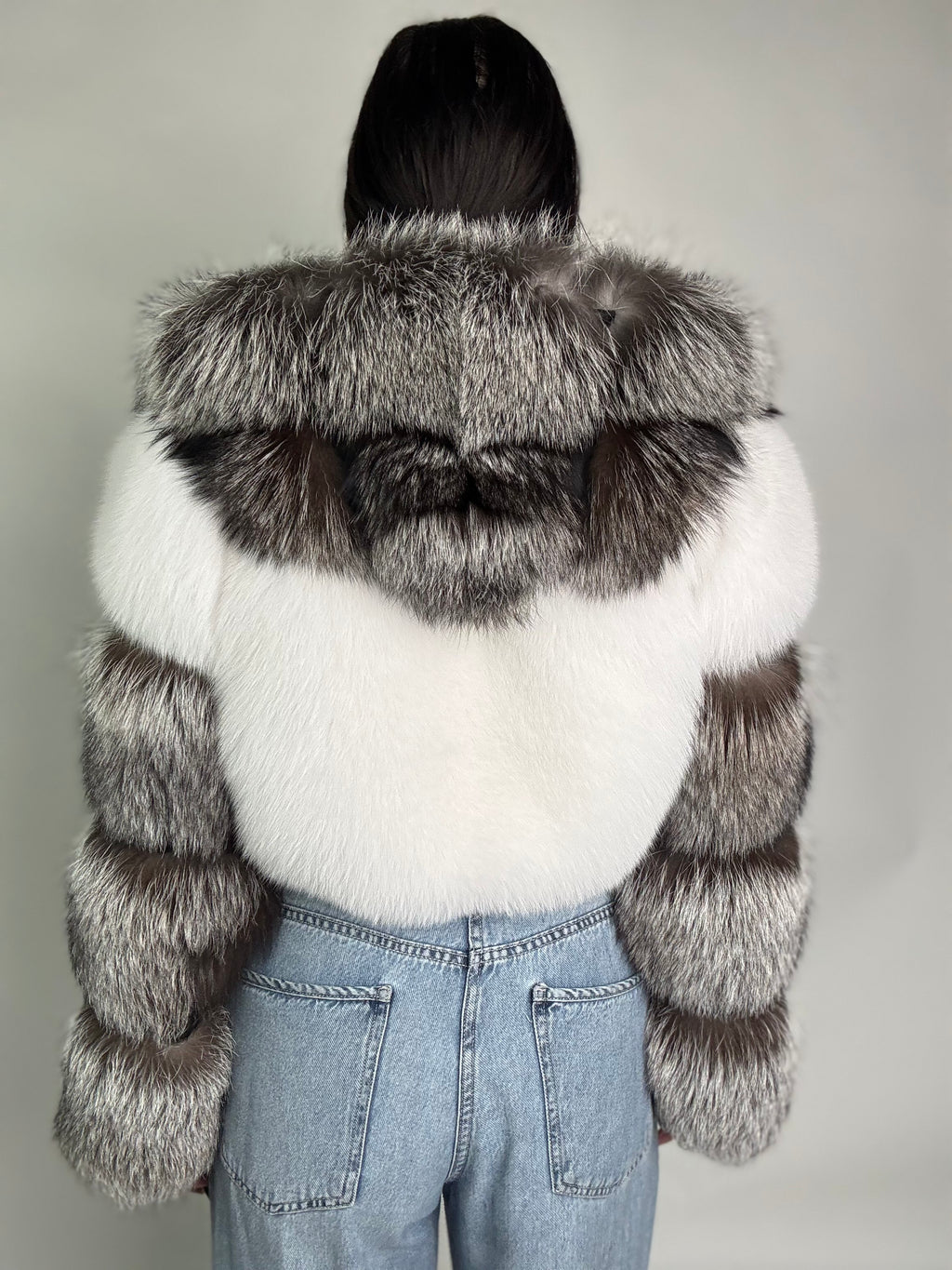 Bomber in volpe argentata Daisy