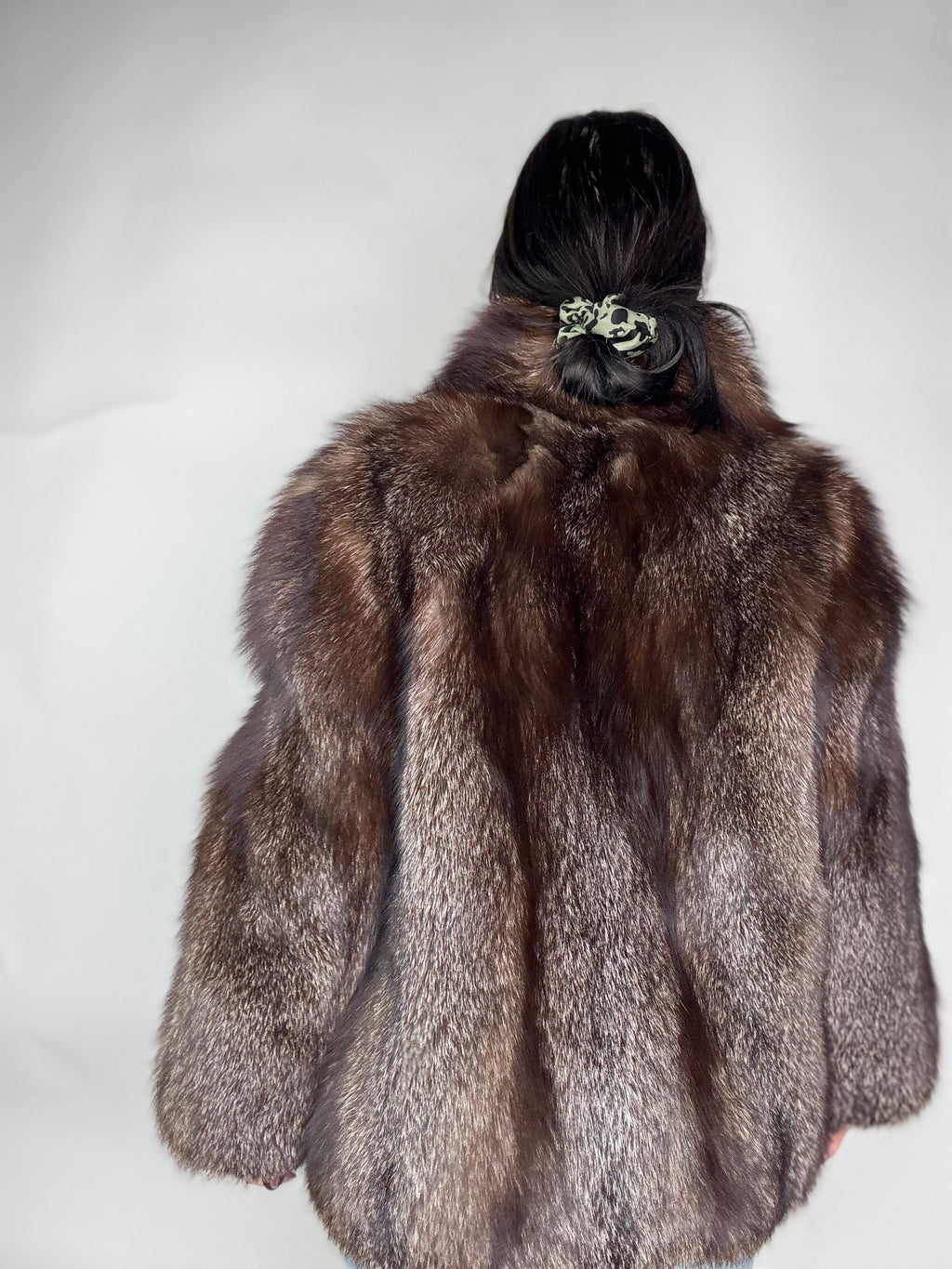 Giacca in volpe argentata N96