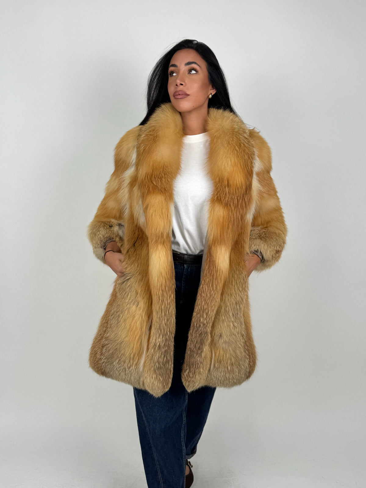Giacca in volpe gold N218