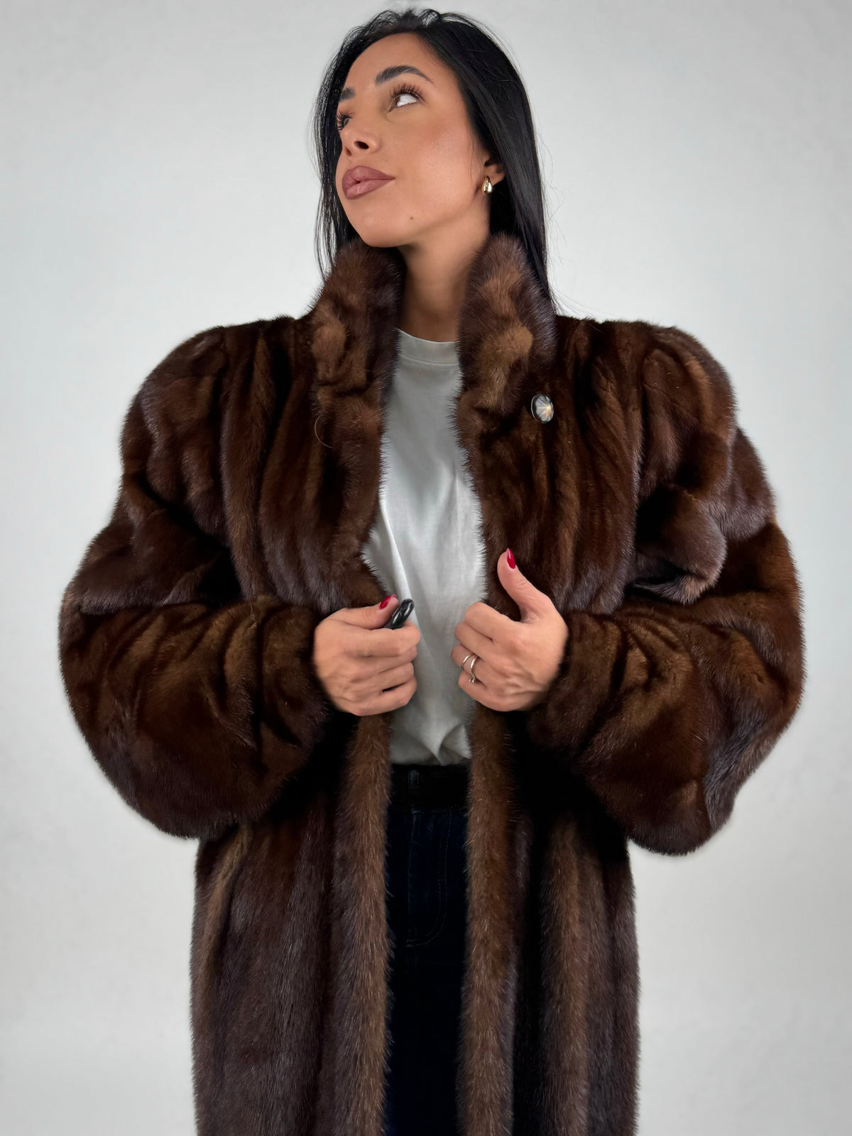 Cappotto in visone N717