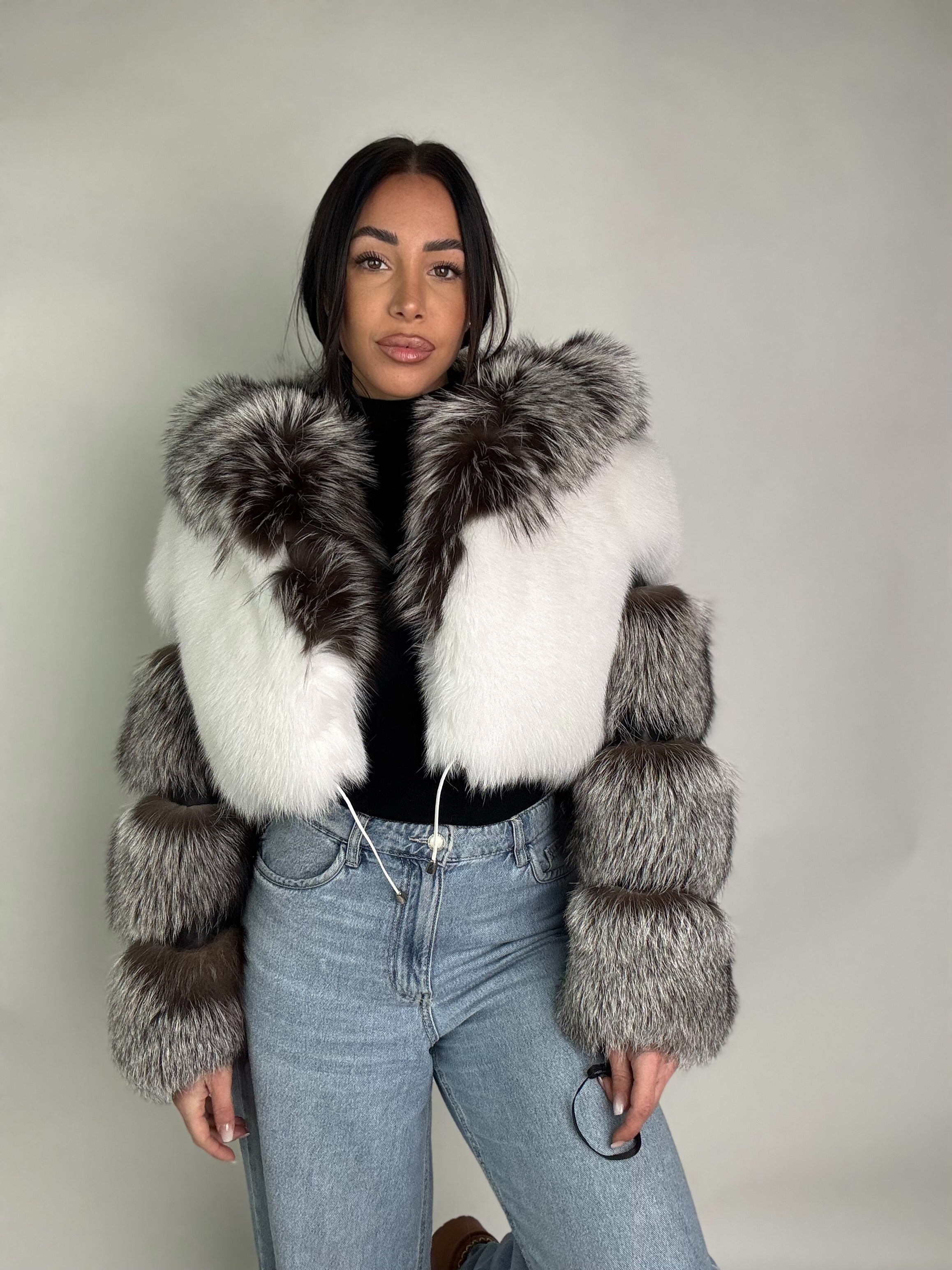 Bomber in volpe argentata Daisy