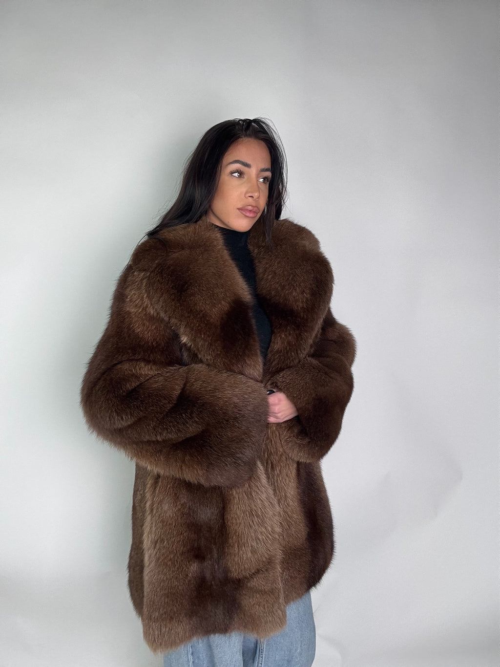 Giacca in volpe della groenlandia N97