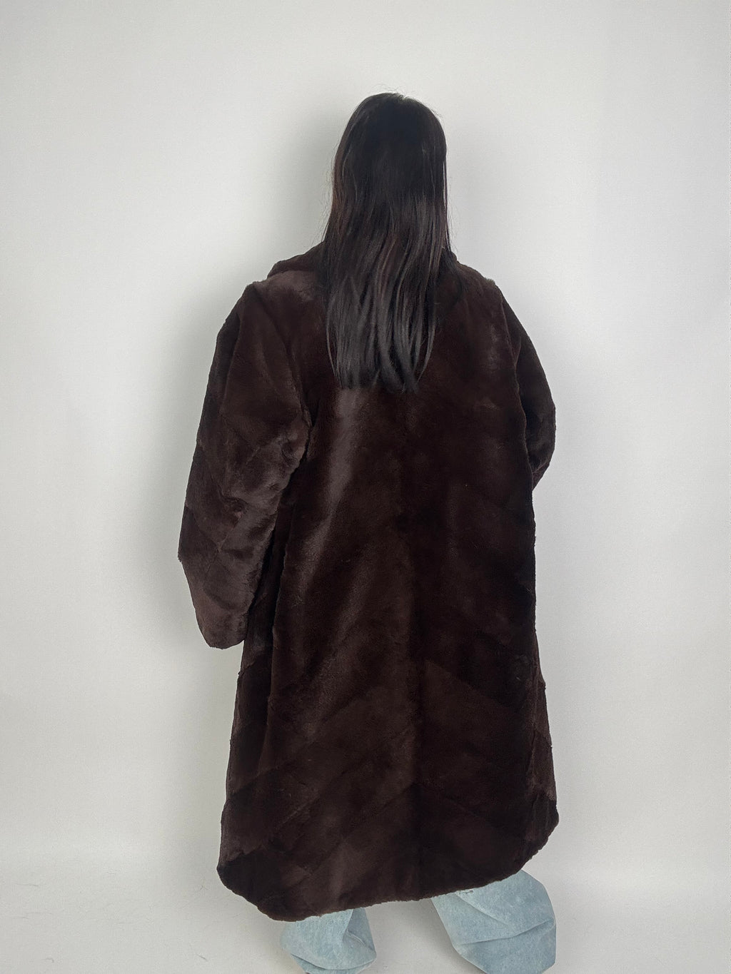 Cappotto in visone rasato N601