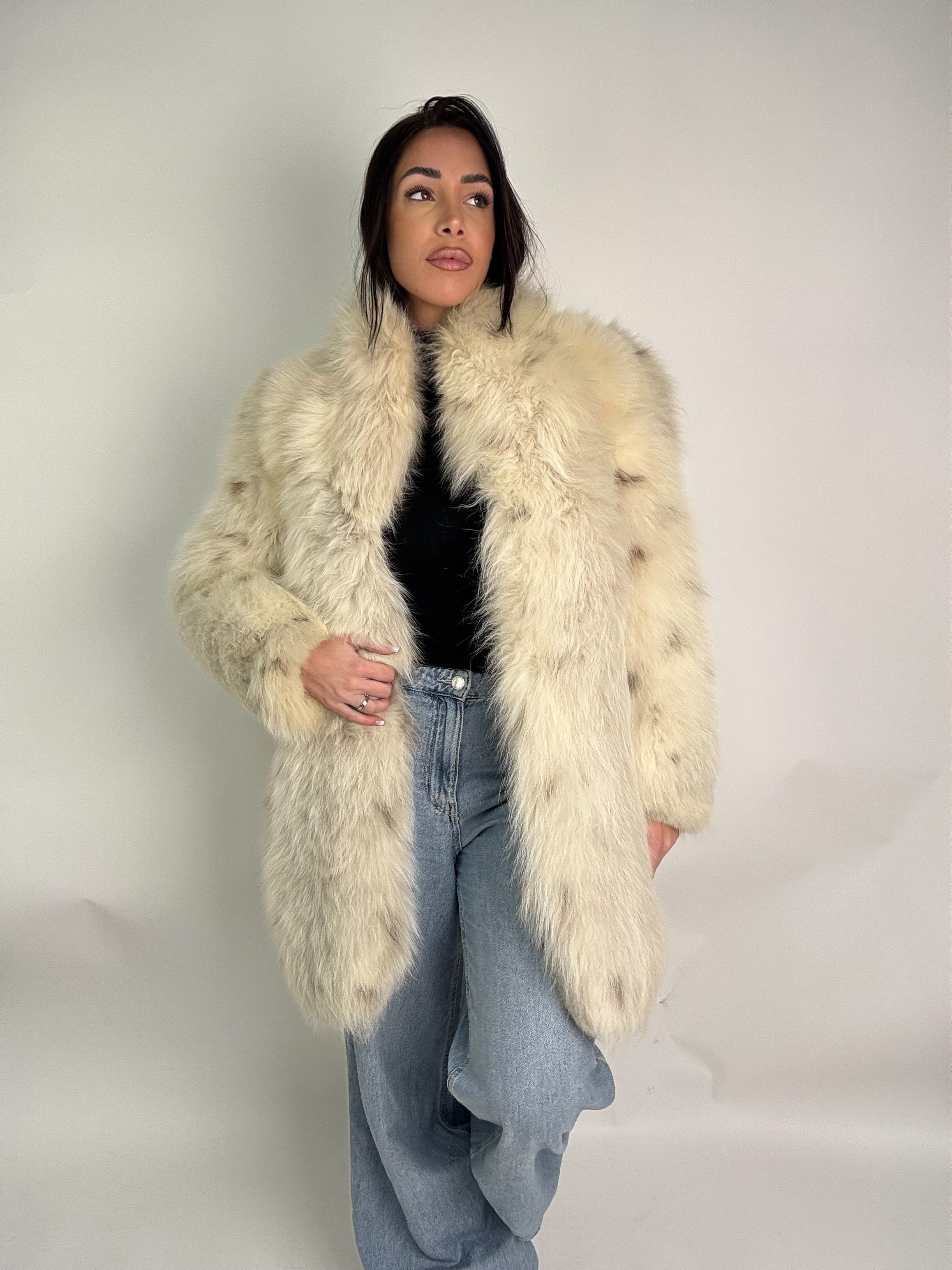 Giacca in volpe linciata N100