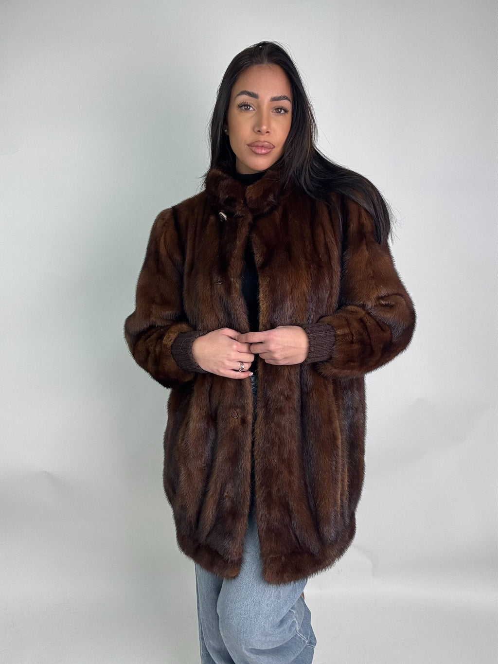 Cappotto in visone N413