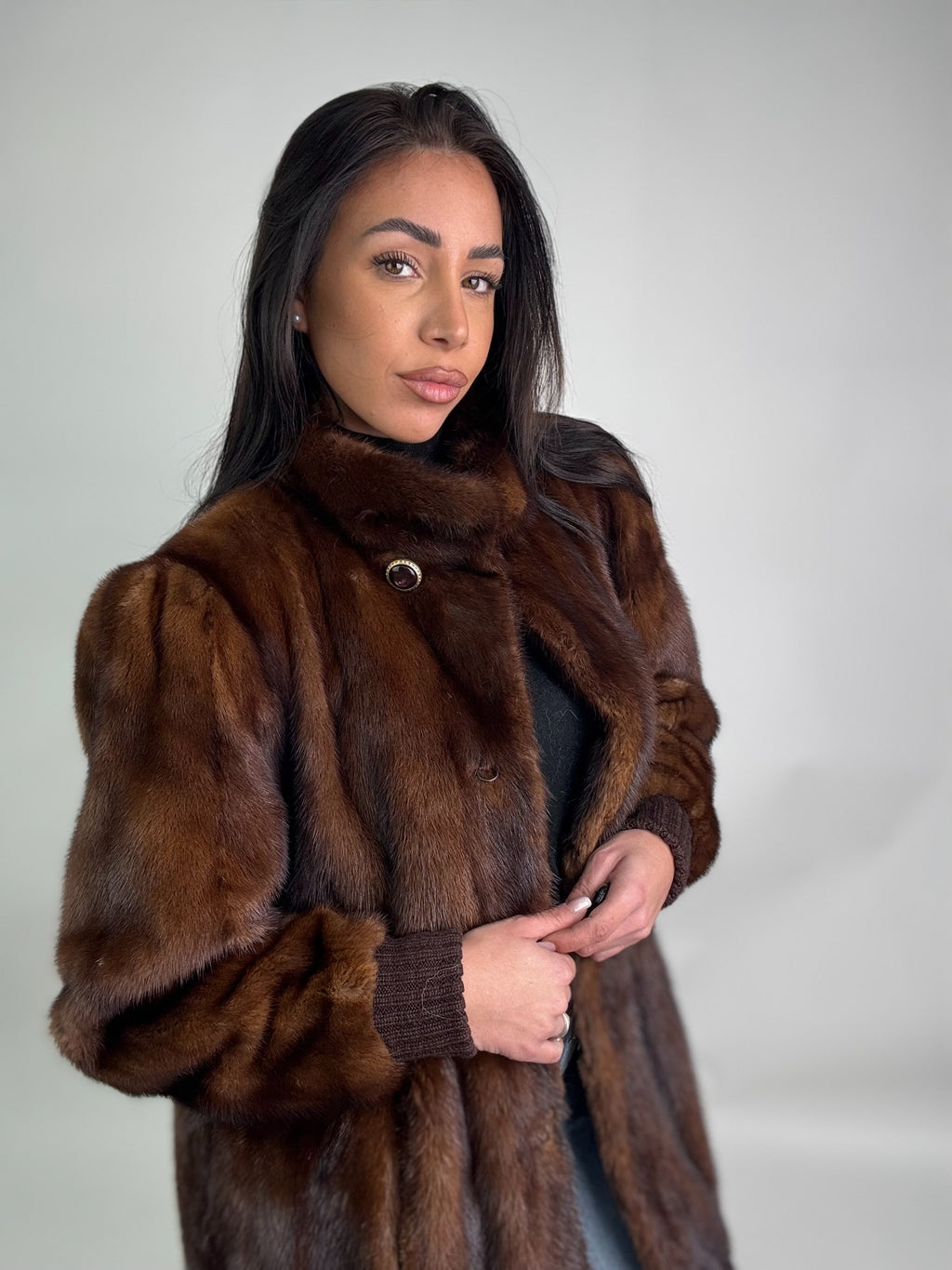 Cappotto in visone N413