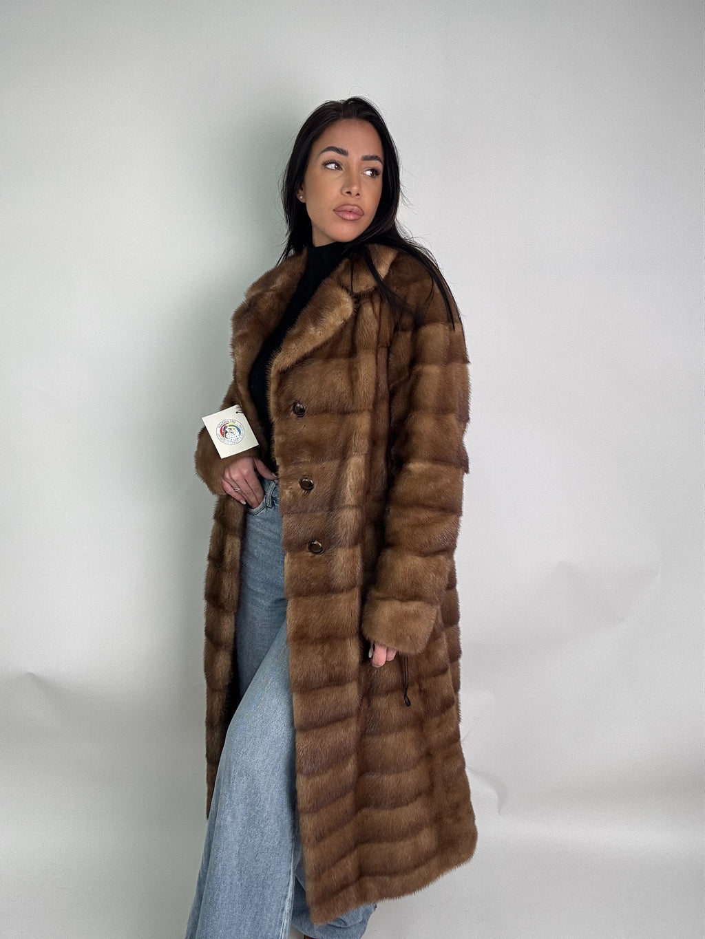 Cappotto in visone N414