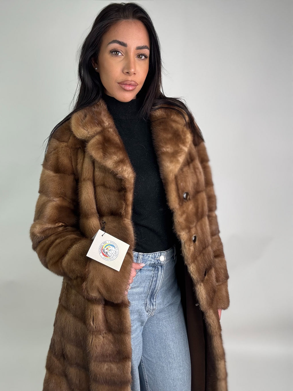 Cappotto in visone N414