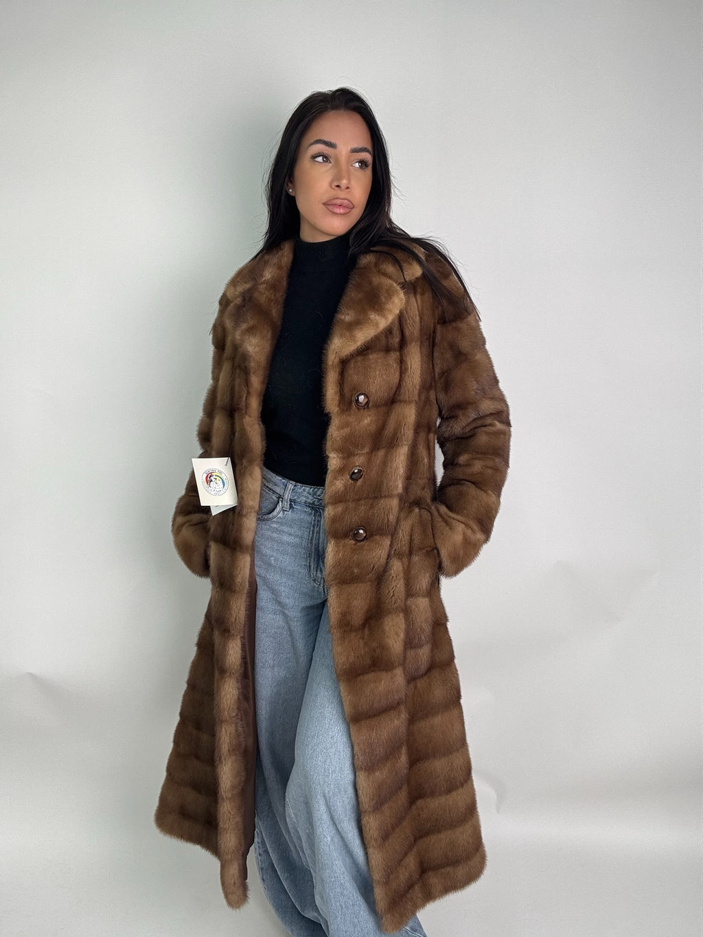 Cappotto in visone N414