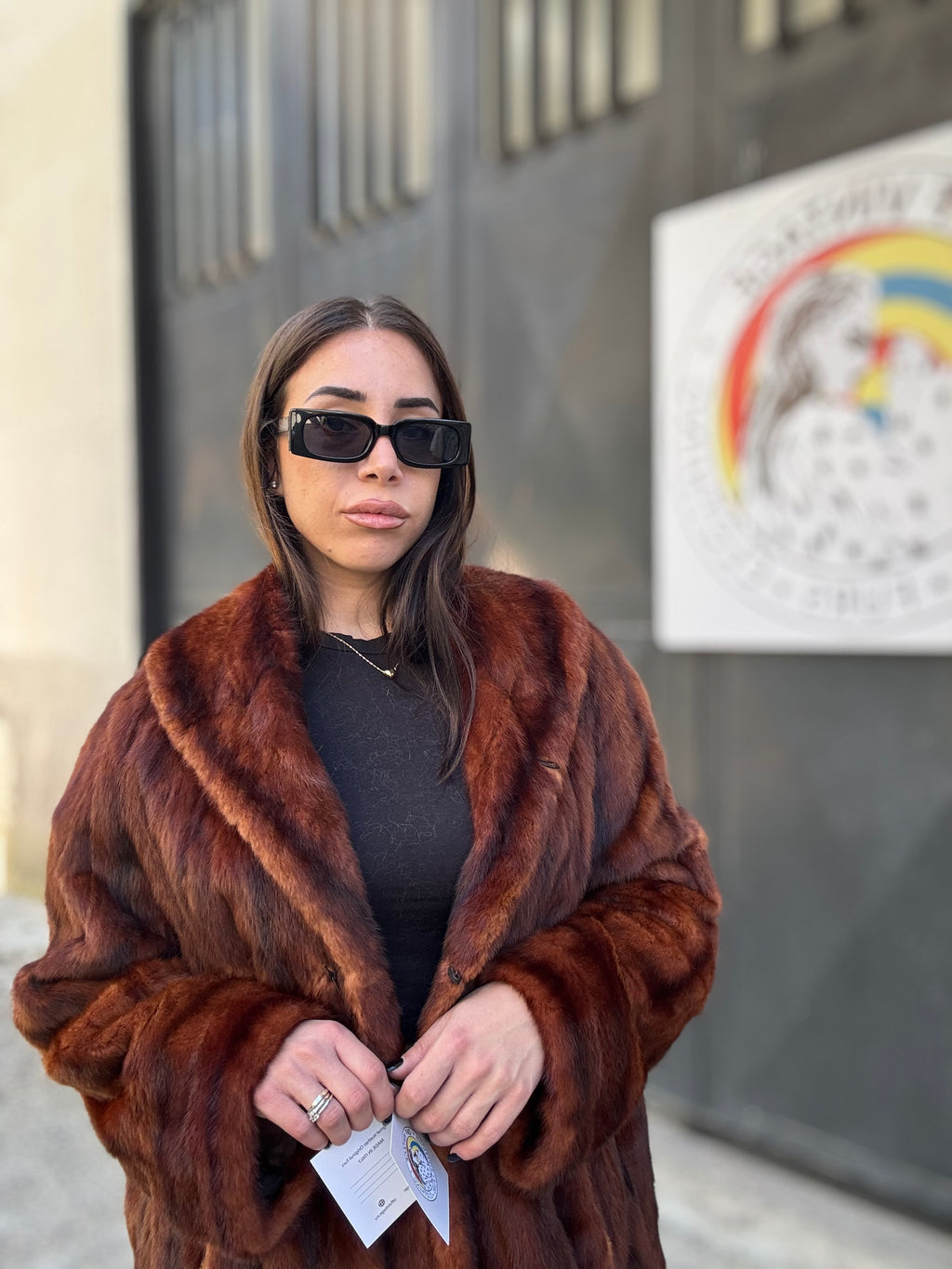 Cappotto in opossum