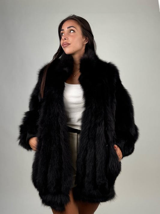Giacca in volpe black N68
