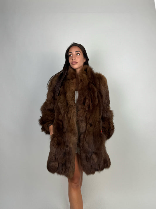 Giacca in volpe brown N71