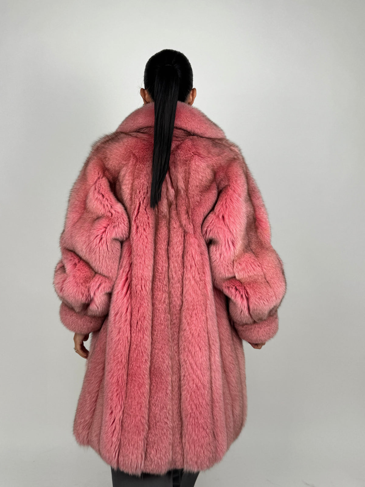 Giacca in volpe pink N225