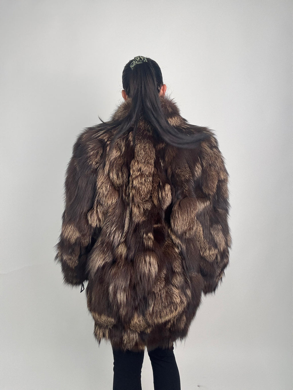 Giacca in volpe silver N106