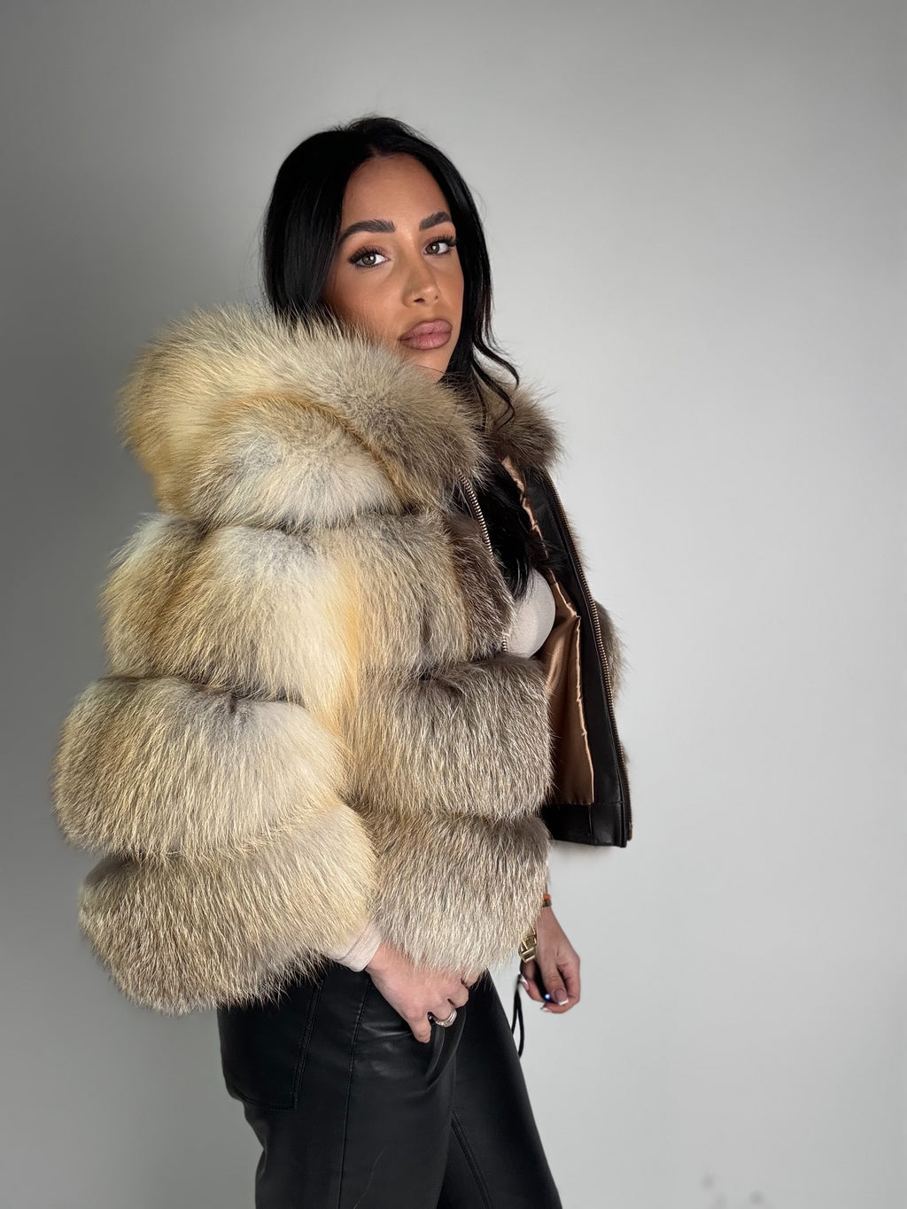 Mink Bomber Jacket