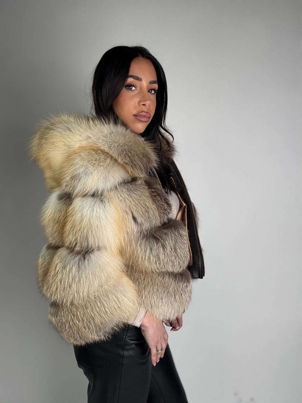 Mink Bomber Jacket