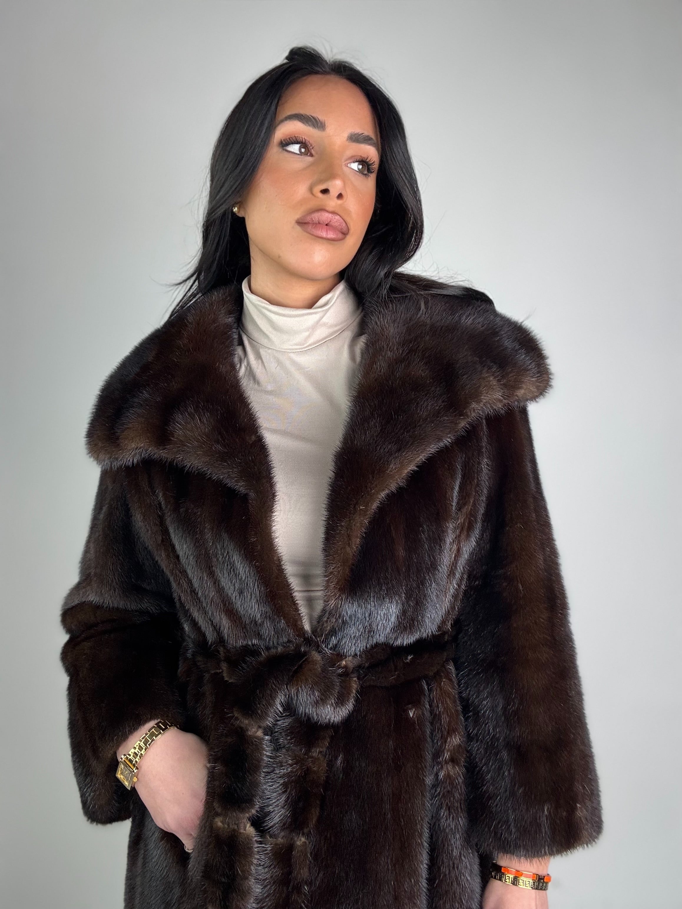 Cappotto in visone N476
