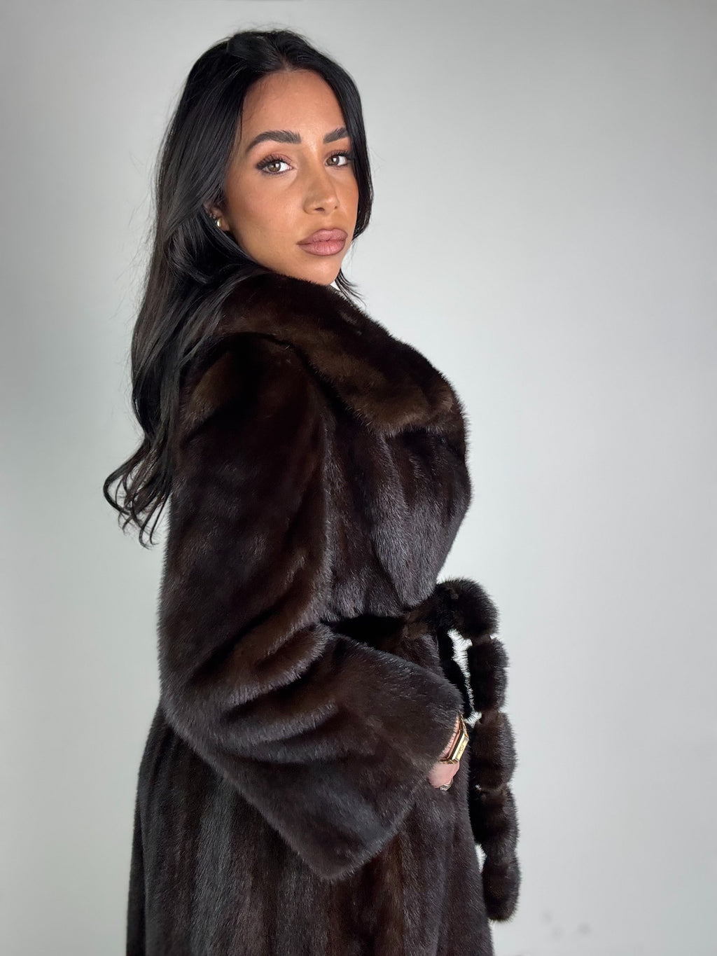 Cappotto in visone N476