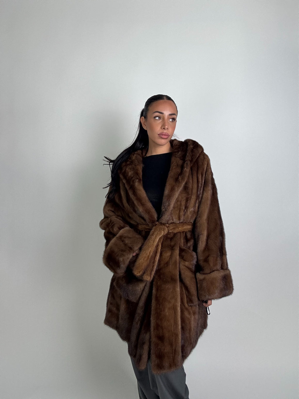 Cappotto in visone N357