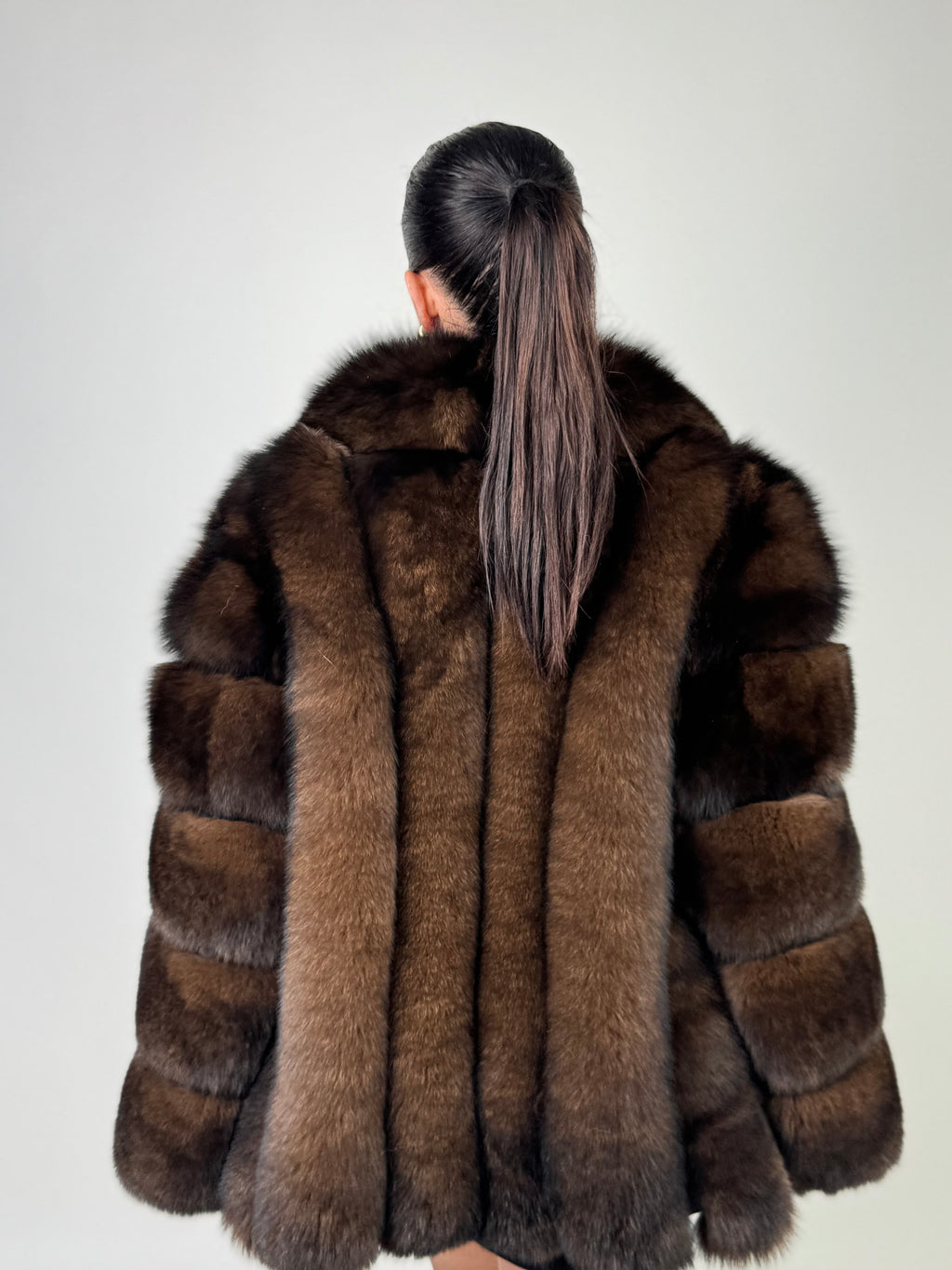 Giacca Michelle in volpe brown