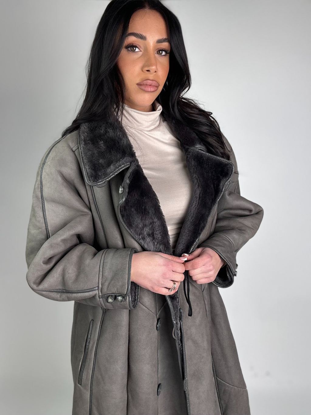 Shearling coat N188