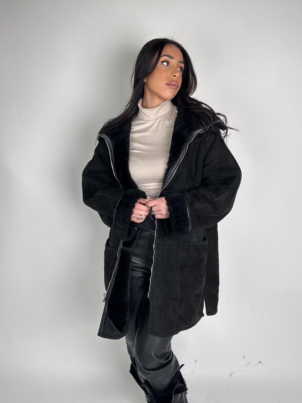 Shearling coat N189