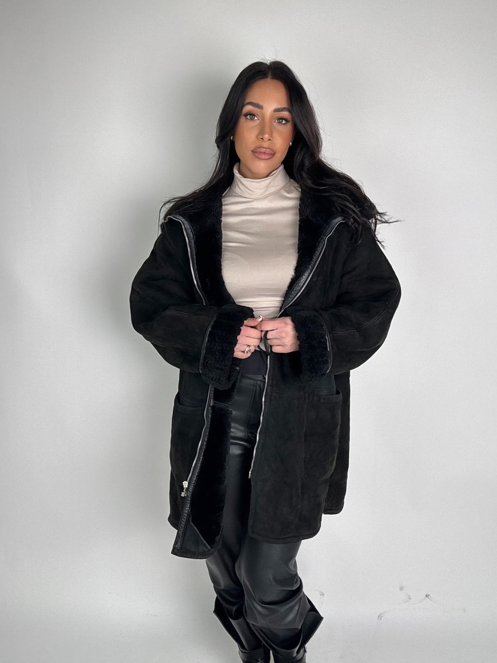 Shearling coat N189