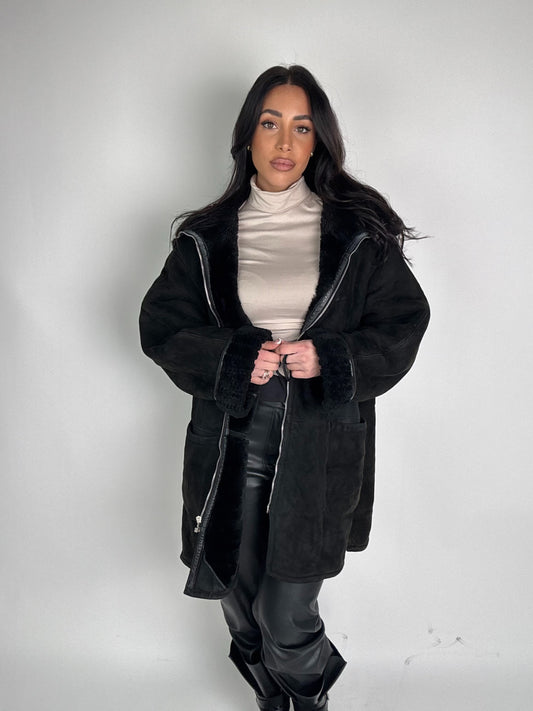 Shearling coat N189
