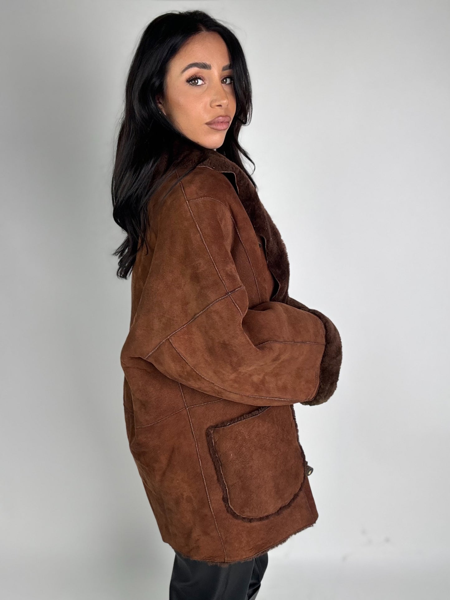 Shearling coat N193