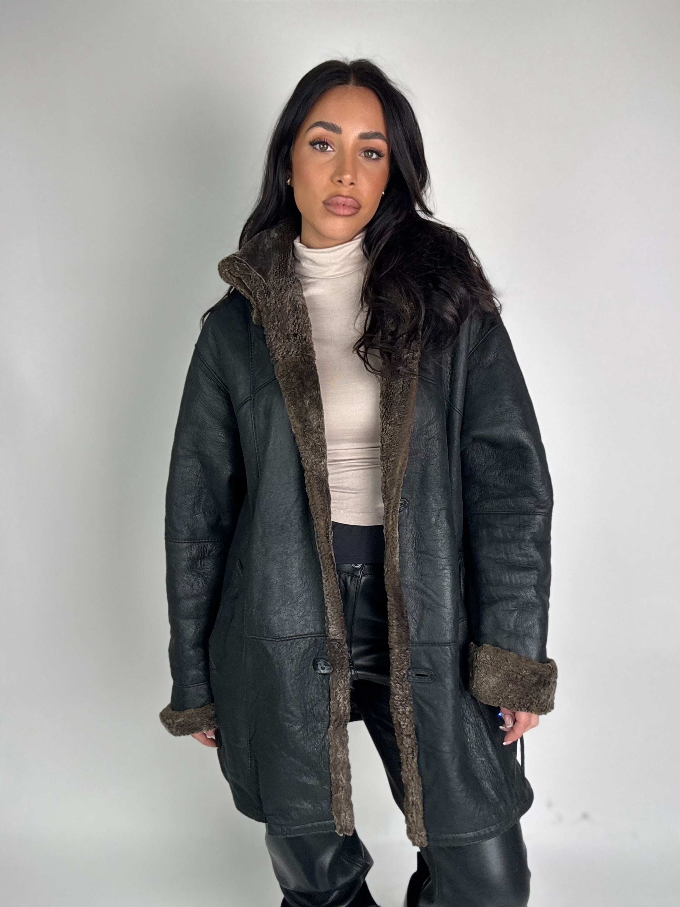 Shearling coat N194