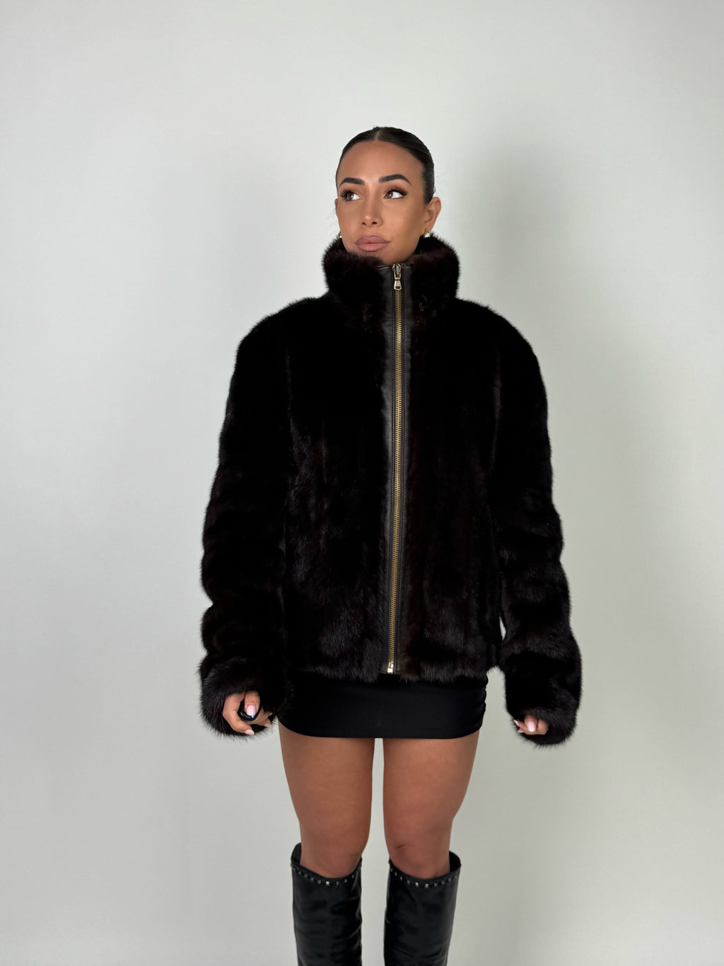 Bomber in visone N152