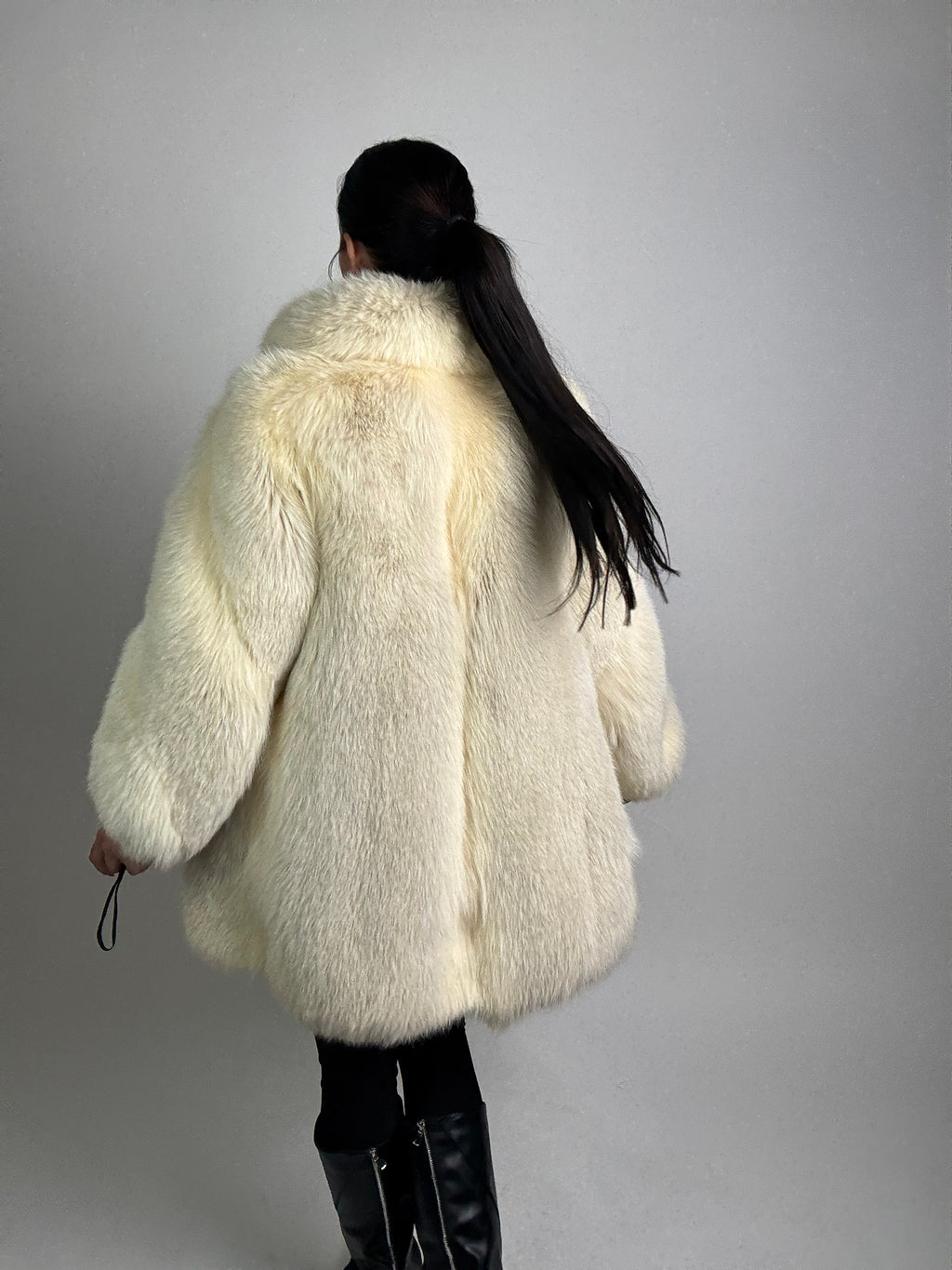 Giacca in volpe polare N895