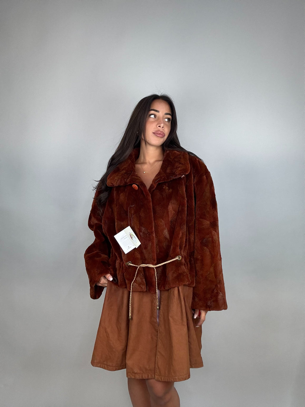 Giacca in visone rasato