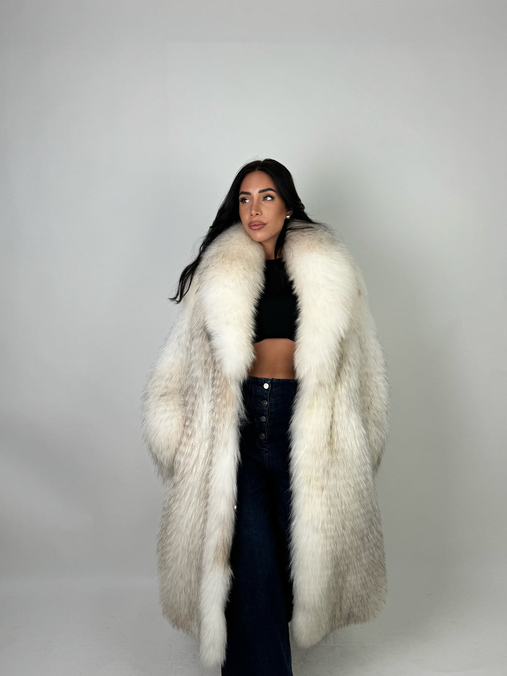 Cappotto in volpe shadow frost N603